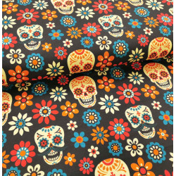 Reststück 36 cm Jersey Dia de los Muertos