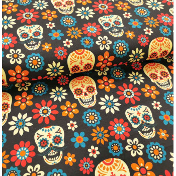 Reststück 36 cm Jersey Dia de los Muertos