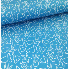 Reststück 22 cm Jersey Sea Doodle