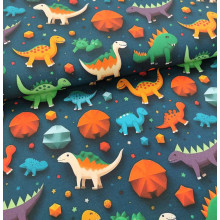 Reststück 50 cm Jersey Jurassic Kids