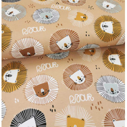 Reststück 48 cm Jersey Löwenmähne