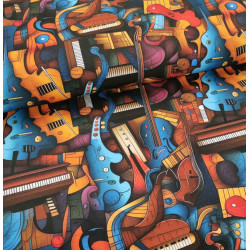 Reststück 35 cm Sommersweat Orquesta Fantastica