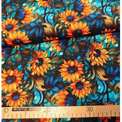 Reststück 32 cm Jersey Sunflowers
