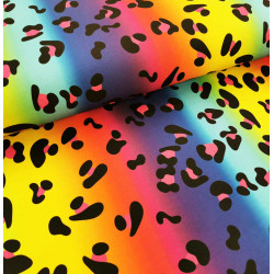 Reststück 58 cm Jersey Leopardenzauber