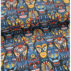 Reststück 29 cm Sommersweat Tribal Mask