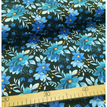 Sommersweat Watercolor Flowers blue