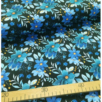 Sommersweat Watercolor Flowers blue