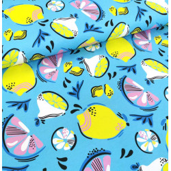 Reststück 29 cm Jersey Zitrus