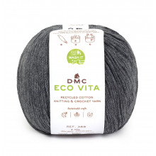 Eco Vita Strick- und Häkelgarn - 102 dunkelgrau