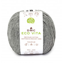 Eco Vita Strick- und Häkelgarn - 112 mittelgrau