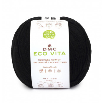 Eco Vita Strick- und Häkelgarn - 2 schwarz