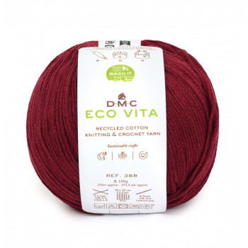 Eco Vita Strick- und Häkelgarn - 205 weinrot