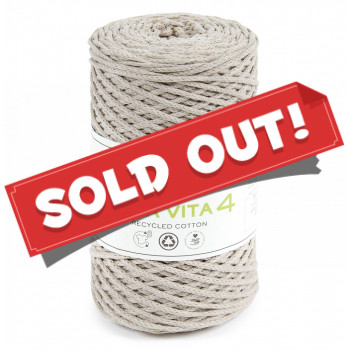 Nova Vita 4 Recyclinggarn - 131 steingrau