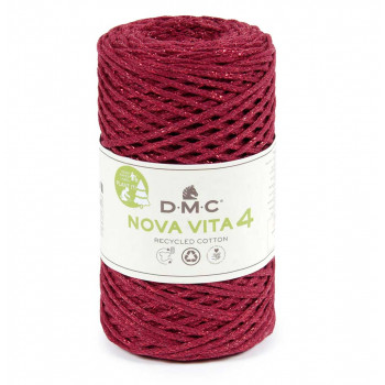 Nova Vita 4 Recyclinggarn - metallic rot 115