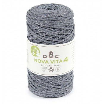 Nova Vita 4 Recyclinggarn - metallic grau 12