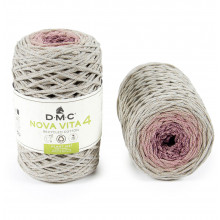 Nova Vita 4 Recyclinggarn - multicolor 103 grau/rosa