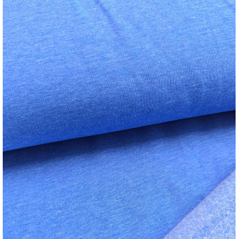 SONDERPOSTEN Stretch-Kuschelsweat blau meliert