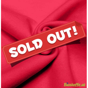 Reststück 39 cm Jersey rot