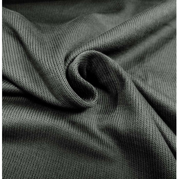 Doubleface-Strick-Interlock dunkelgrau