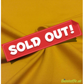 Stretch-Kuschelsweat mustard
