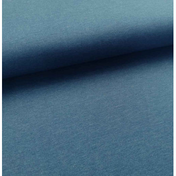 Reststück 44 cm Jersey indigo meliert - SONDERPOSTEN