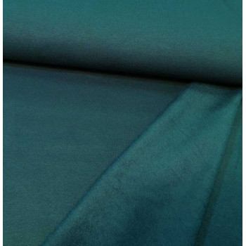 Stretch-Kuschelsweat dunkel-petrol