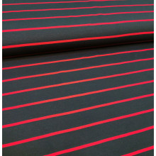 Ringeljersey dunkelblau/tiefrot