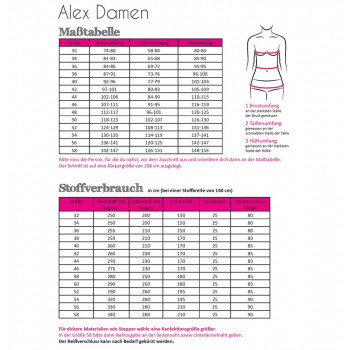 Schnittmuster Fadenkäfer Damen-Parka/Mantel Alex