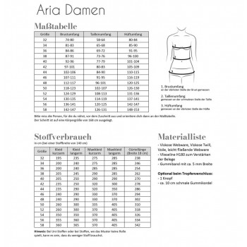 Schnittmuster Fadenkäfer Damenkleid Aria
