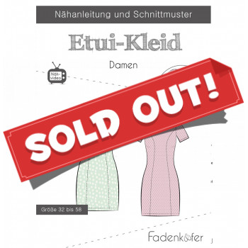 Schnittmuster Fadenkäfer Etui-Kleid Damen