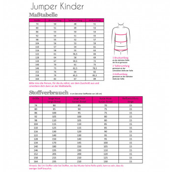 Schnittmuster Fadenkäfer Jumper Kinder