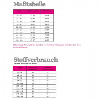 Schnittmuster Fadenkäfer Pumphose Kinder