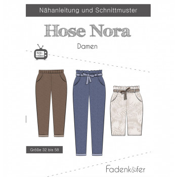 Schnittmuster Fadenkäfer Hose Nora Damen