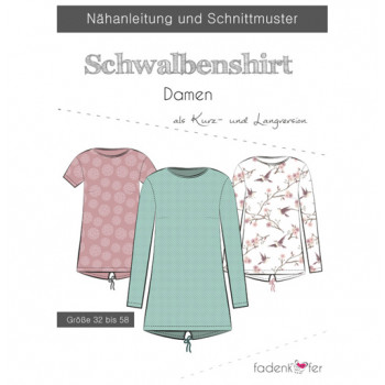 Schnittmuster Fadenkäfer Schwalbenshirt Damen