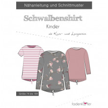Schnittmuster Fadenkäfer Schwalbenshirt Kinder