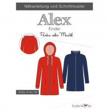 Schnittmuster Fadenkäfer Kinder-Parka/Mantel Alex