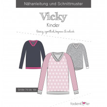Schnittmuster Fadenkäfer Pullover Vicky Kinder