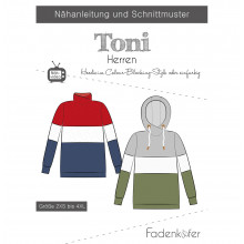 Schnittmuster Fadenkäfer Herren-Hoodie Toni 