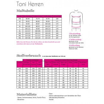 Schnittmuster Fadenkäfer Herren-Hoodie Toni 
