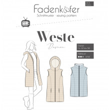 Schnittmuster Fadenkäfer Weste Damen
