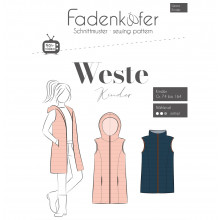 Schnittmuster Fadenkäfer Weste Kinder
