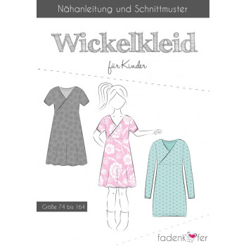 Schnittmuster Fadenkäfer Wickelkleid Kinder