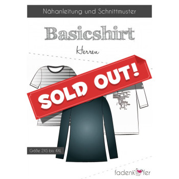 Schnittmuster Fadenkäfer Basicshirt Herren