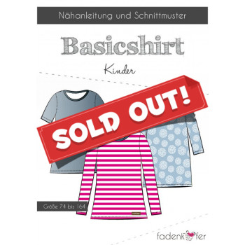 Schnittmuster Fadenkäfer Basicshirt Kinder