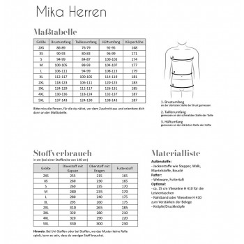 Schnittmuster Fadenkäfer Mantel Mika Herren