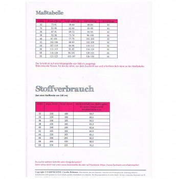 Schnittmuster Fadenkäfer Mary Lou Erwachsene