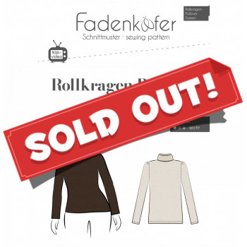 Schnittmuster Fadenkäfer Rollkragen Pullover Damen