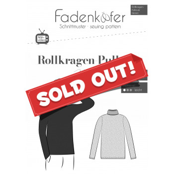 Schnittmuster Fadenkäfer Rollkragen Pullover Herren