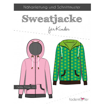 Schnittmuster Fadenkäfer Sweatjacke Kinder
