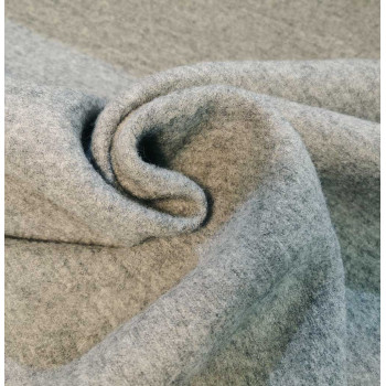 Wollwalk hellgrau meliert